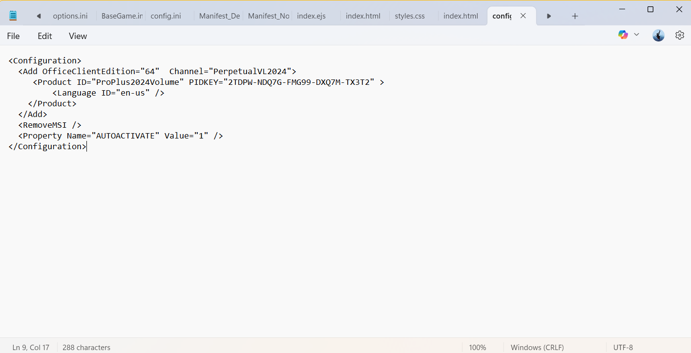 Buat File Konfigurasi XML